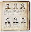 (CALFORNIA -- CRIME) Album containing 966 mug shots of male criminals in Folsom Prison during the height of the Depression.
